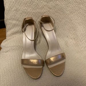 David’s Bridal Rose gold heels.